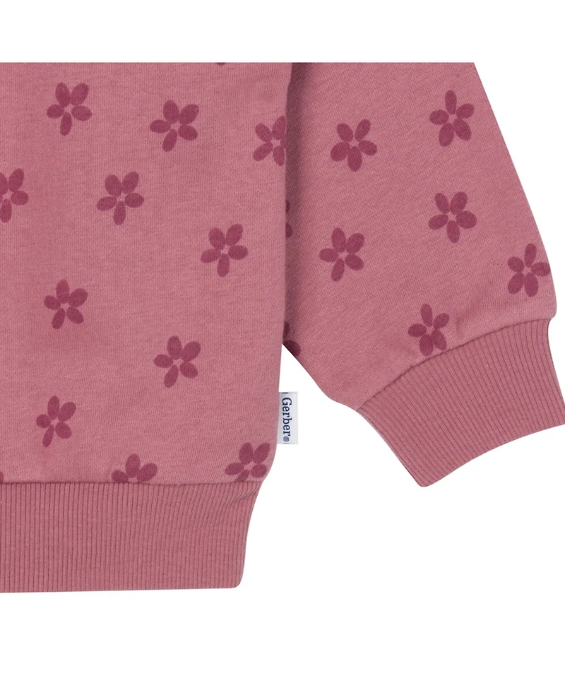 Gerber Baby Girls Fleece Set, 2-Piece