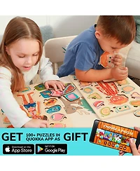 Quokka Wooden Montessori Puzzles for Kids Ages 4-6 – Human Anatomy