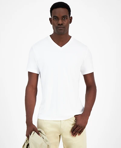 Alfani Men's Travel Stretch V-Neck T-Shirt, Created for Macy's