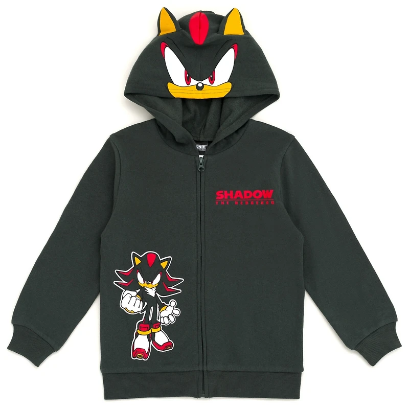 Sega Little Boys Sonic The Hedgehog Fleece Zip Up Hoodie