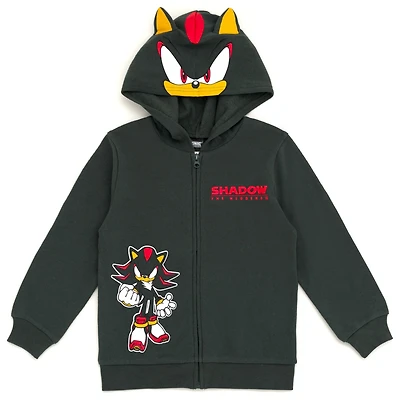 Sega Little Boys Sonic The Hedgehog Fleece Zip Up Hoodie