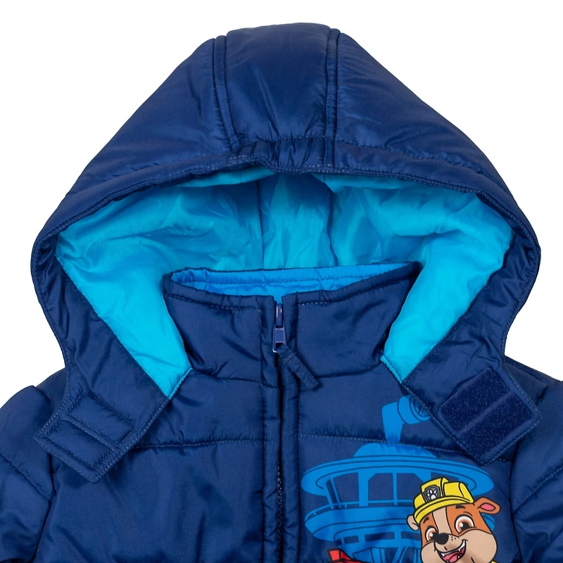Paw Patrol Toddler Boys Zip Up Winter Coat Puffer Jacket