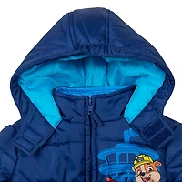 Paw Patrol Toddler Boys Zip Up Winter Coat Puffer Jacket