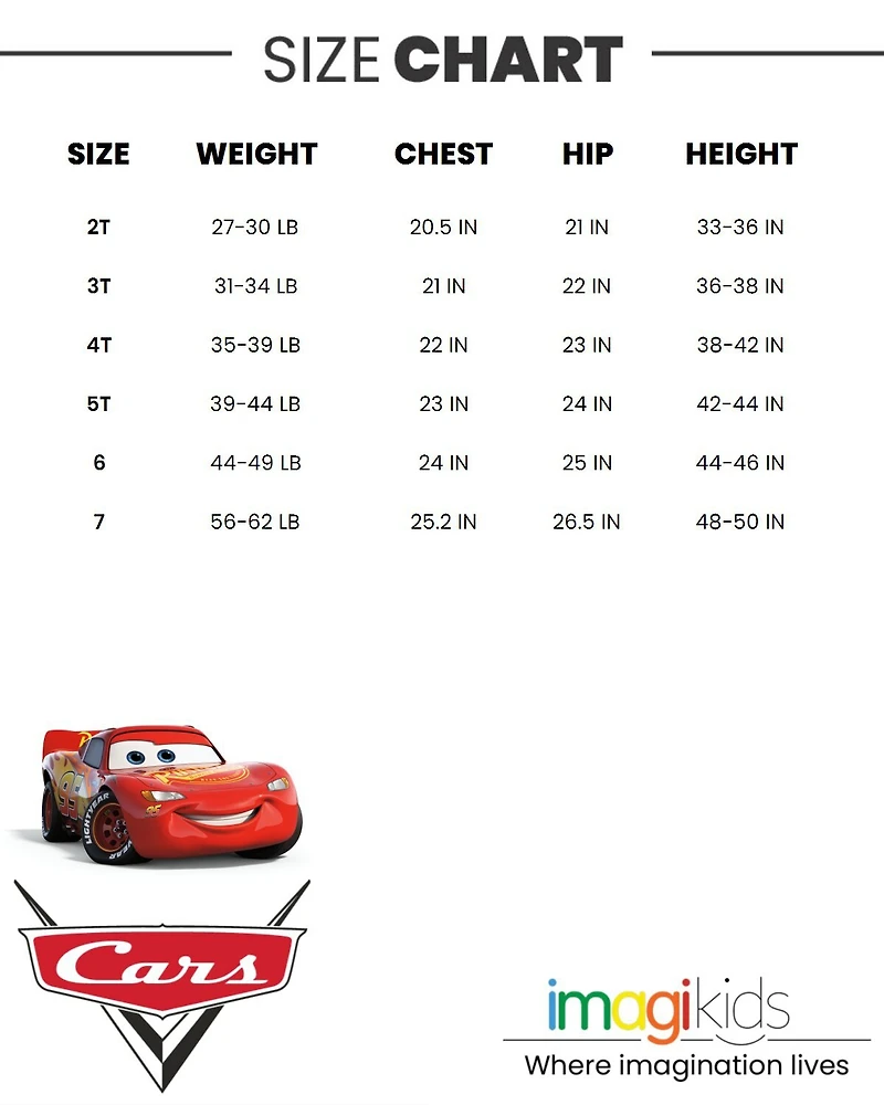 Cars Pixar Lightning McQueen Zip Up Winter Coat Puffer Jacket