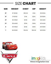 Cars Pixar Lightning McQueen Zip Up Winter Coat Puffer Jacket