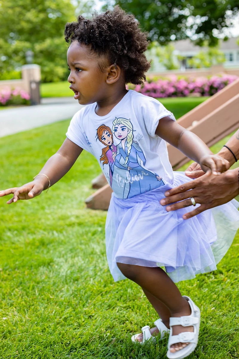 Frozen Toddler Girls Disney Princess Lion King Mermaid Moana Tulle Dress to (2T - 10-12