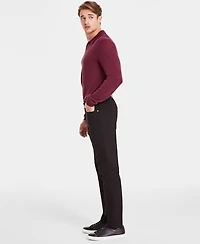 Alfani Men's Five-Pocket Straight-Fit Twill Pants, Created for Macy's