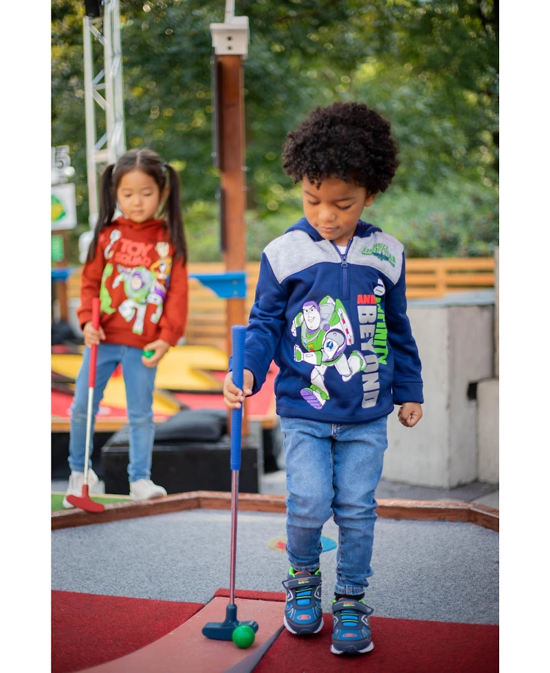 Disney Boys Fleece Half Zip Hoodie to (12 Months - 18-20)