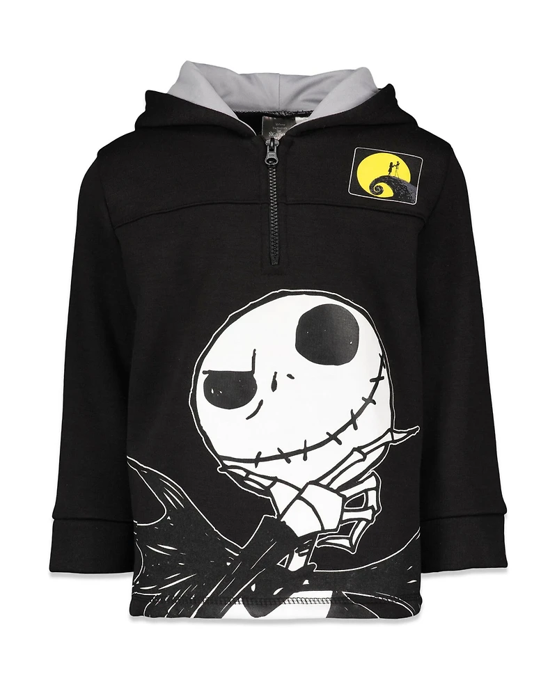 Nightmare Before Christmas Little Boys Fleece Half Zip Hoodie
