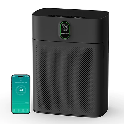 Morento Smart Air Purifier for home Large Rooms up to 1076 ft² Wi-Fi and Alexa compatible PM2.5 Quality Display Quiet Mode 24dB Hepa Filter Remove