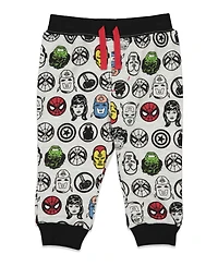 Avengers Baby Boys Hulk Black Panther Captain America 2 Pack Pants Newborn to