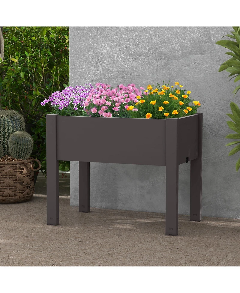 Slickblue Raised Bed Grow Box Self-Watering Planter Stand with Water Level Monitor