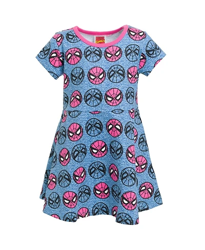 Marvel Toddler Girls Spider-Man Spider-Girl French Terry Skater Dress to