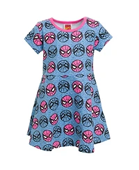 Marvel Toddler Girls Spider-Man Spider-Girl French Terry Skater Dress to