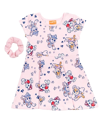 Paw Patrol Toddler Girls Skater Dress and Scrunchie