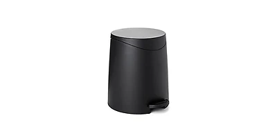 Superio Mini 3 Liter Step On Plastic Bathroom Trash Can with Lid