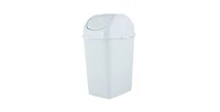 Superio Mini 1.25 Gallon Plastic Trash can with Swing Top Lid