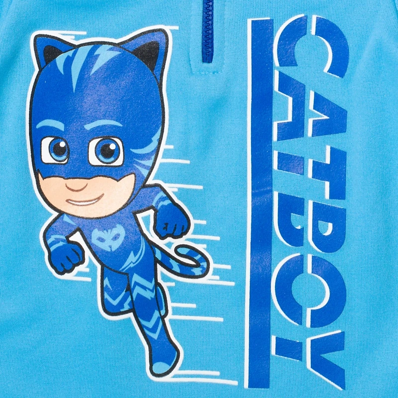 Pj Masks Boys Fleece Half Zip Hoodie