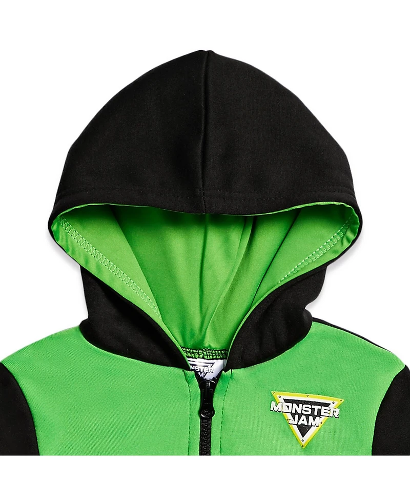 Monster Jam Boys Grave Digger Half Zip Hoodie