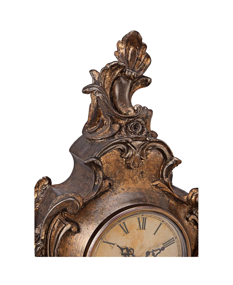 Kensington Hill Taryn Vintage Style 16 1/4" High Table Clock