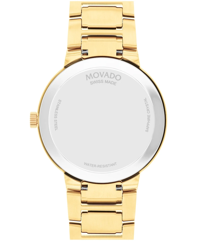 Movado Men's Portfolio Swiss Quartz Yellow Pvd Watch 40MM