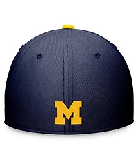 Jordan Men's Navy Michigan Wolverines Primetime Swoosh Flex Hat