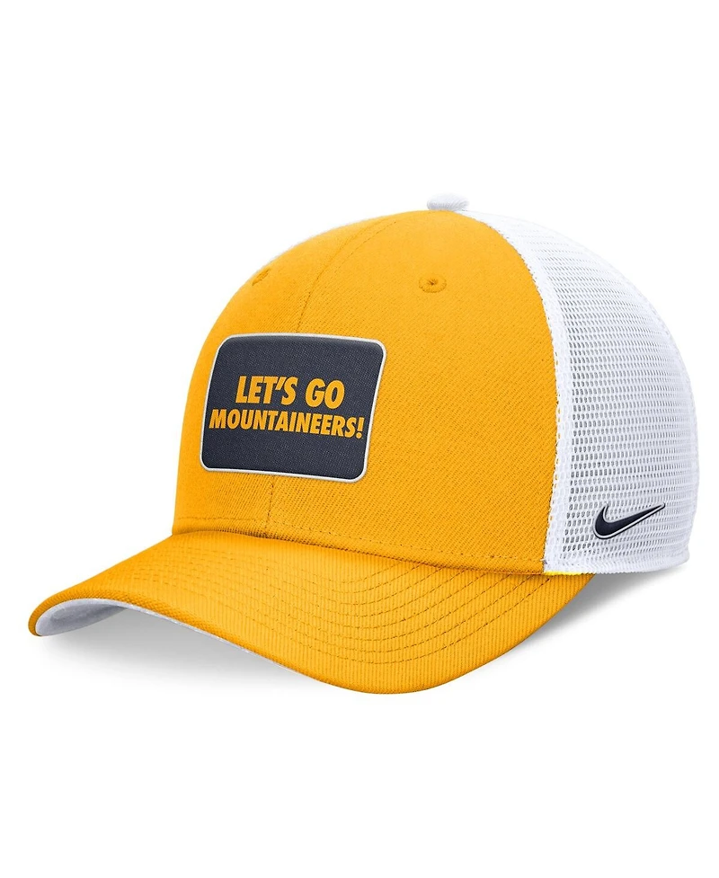Nike Men's Gold/White West Virginia Mountaineers Local Rise Trucker Adjustable Hat