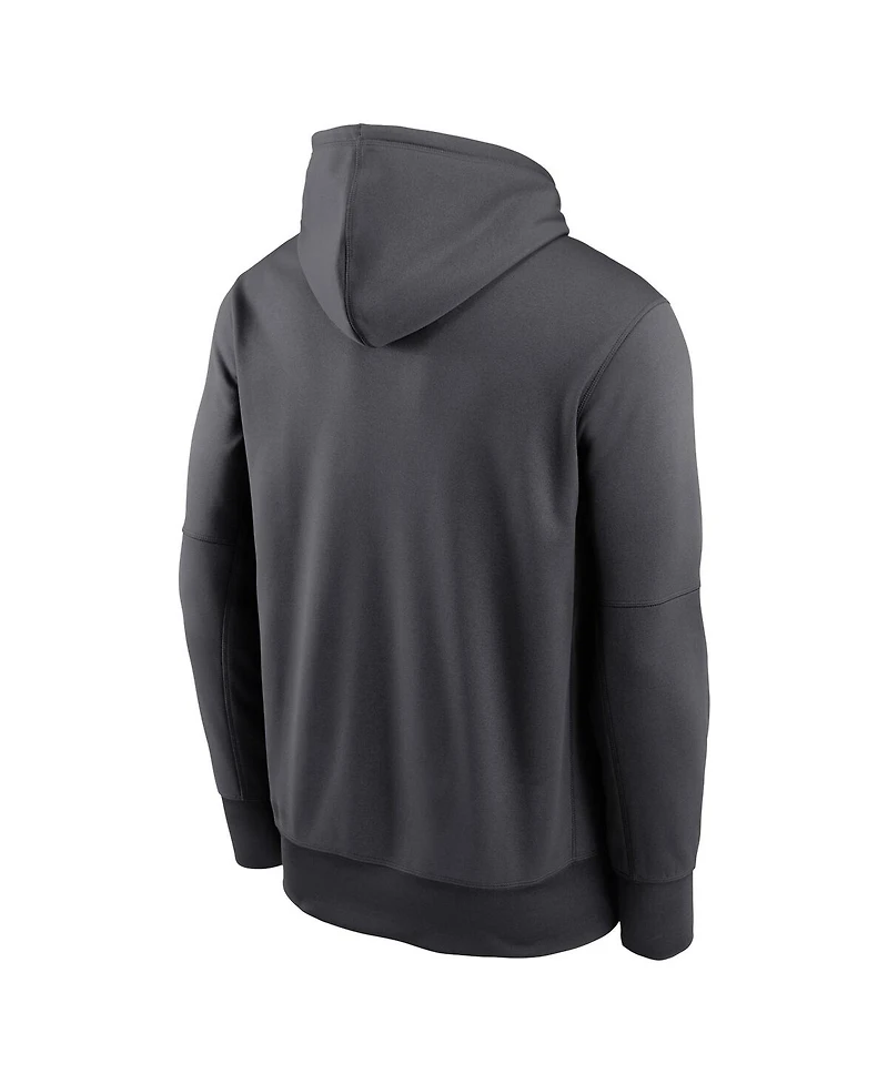 Nike Men's Anthracite Tennessee Volunteers Football Icon Performance Fleece Pullover Hoodie