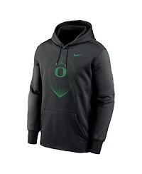 Nike Men's Black Oregon Ducks Football Icon Performance Fleece Pullover Hoodie