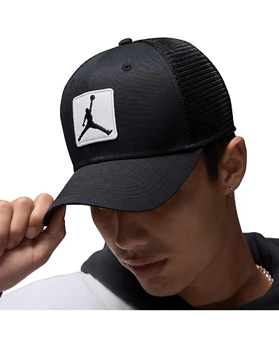 Jordan Men's Black Trucker Rise Adjustable Hat