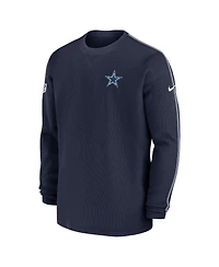 Nike Men's Navy Dallas Cowboys 2024/25 Sideline Coach Long Sleeve Top