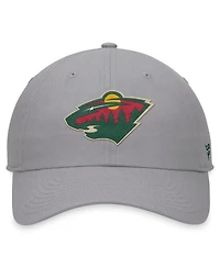 Fanatics Men's Gray Minnesota Wild Extra Time Adjustable Hat