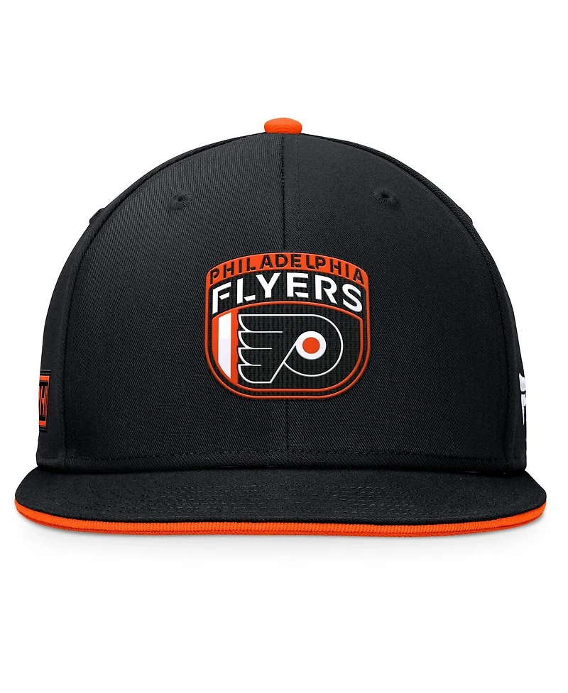 Fanatics Men's Black Philadelphia Flyers 2024 Nhl Draft Snapback Hat
