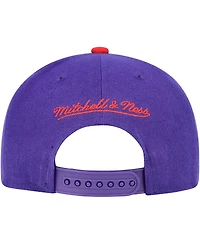 Mitchell & Ness Big Boys and Girls Purple/Red Toronto Raptors Two-Tone Snapback Hat