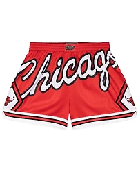 Mitchell & Ness Women's Red Chicago Bulls Swingman Big Face 3.0 Basketball Shorts