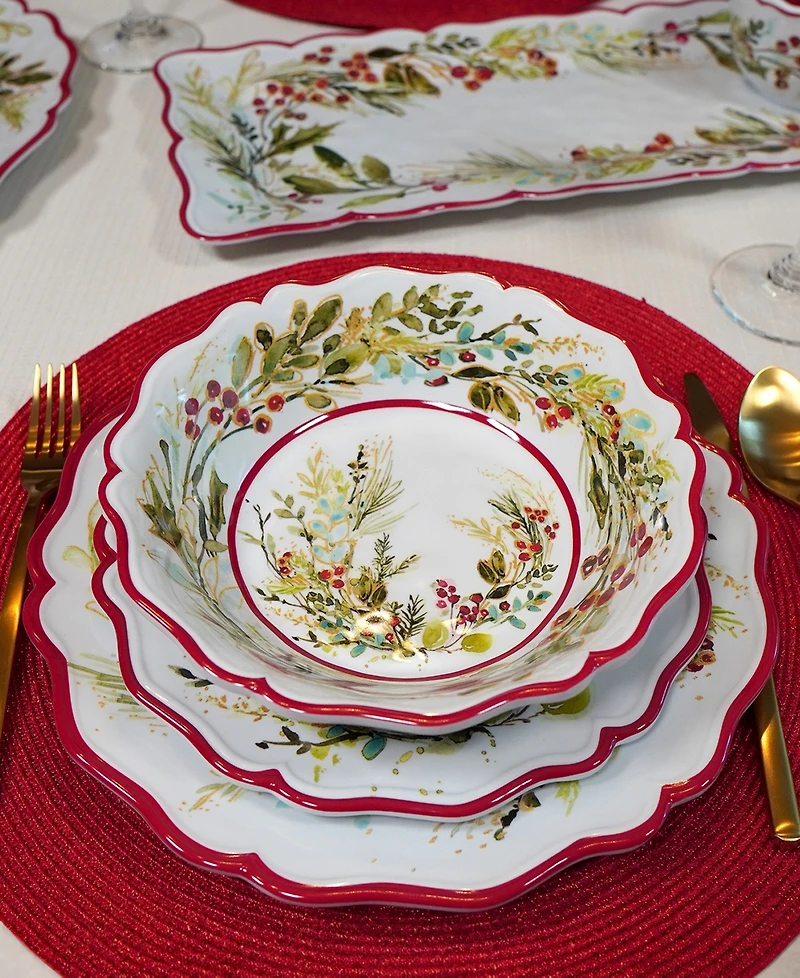 Certified International Christmas Gatherings All Purpose Bowls, Set of 4