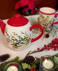 Certified International Christmas Gatherings Mugs, Set of 4