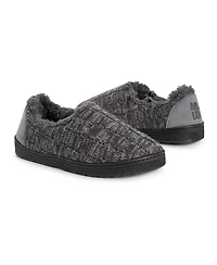 Muk Luks Men's John Slippers, Red/Black, L (12-13)