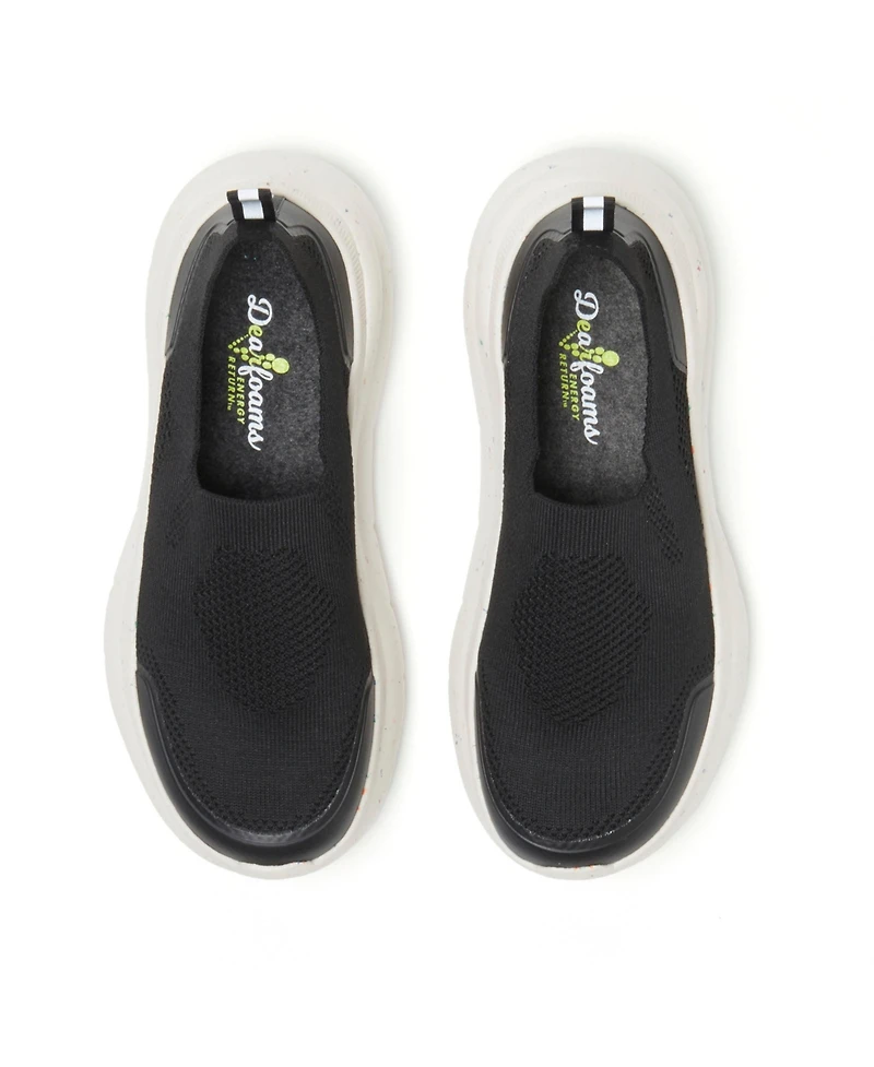 Dearfoams Women's ReGrind Crimson Lightweight Slip-On Sneaker