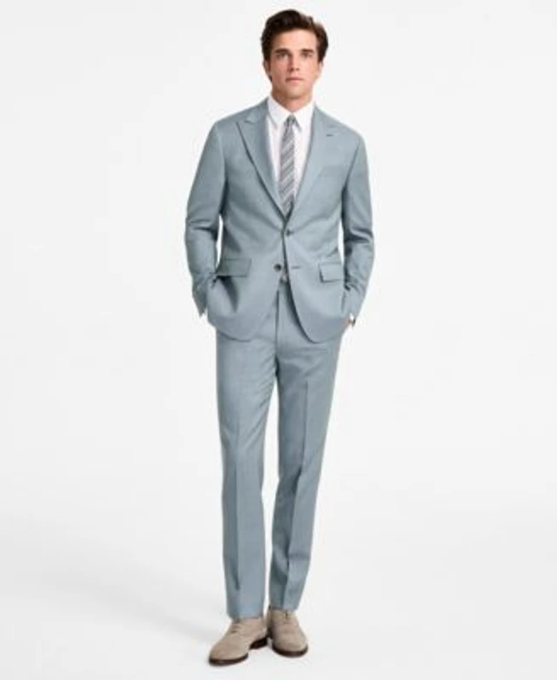 Calvin Klein Mens Slim Fit Wool Blend Suit Separates
