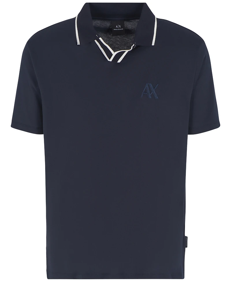A|X Armani Exchange Men's Tipped Collar Polo Shirt