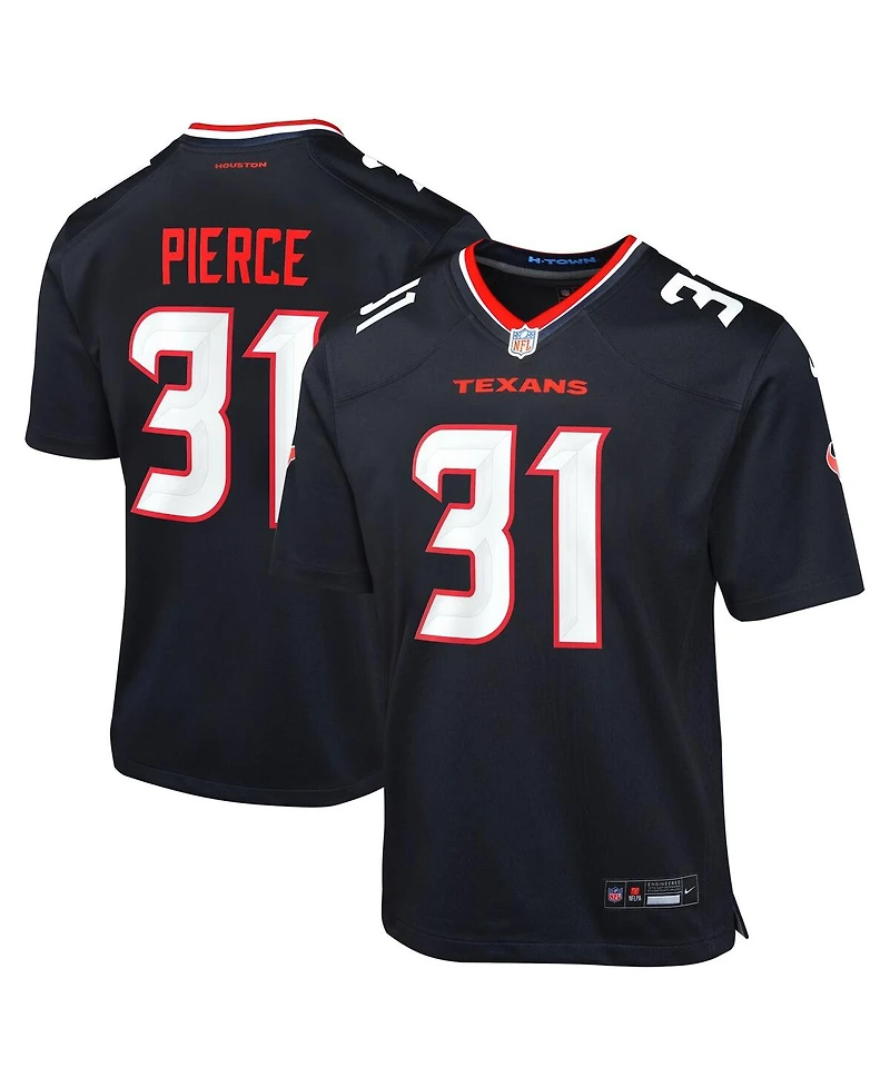 Nike Big Boys and Girls Dameon Pierce Navy Houston Texans Game Jersey