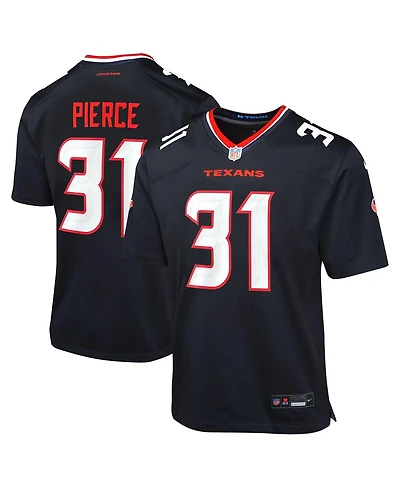 Nike Big Boys and Girls Dameon Pierce Navy Houston Texans Game Jersey