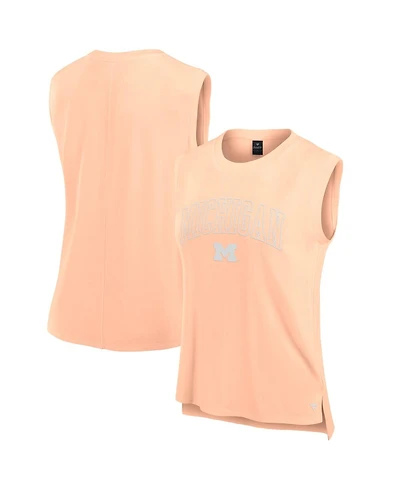 Fanatics Women's Orange Michigan Wolverines Studio Gym Tank Top