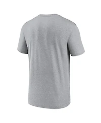 Nike Men's Heather Charcoal Chicago White Sox Arch Baseball Stack Performance T-Shirt