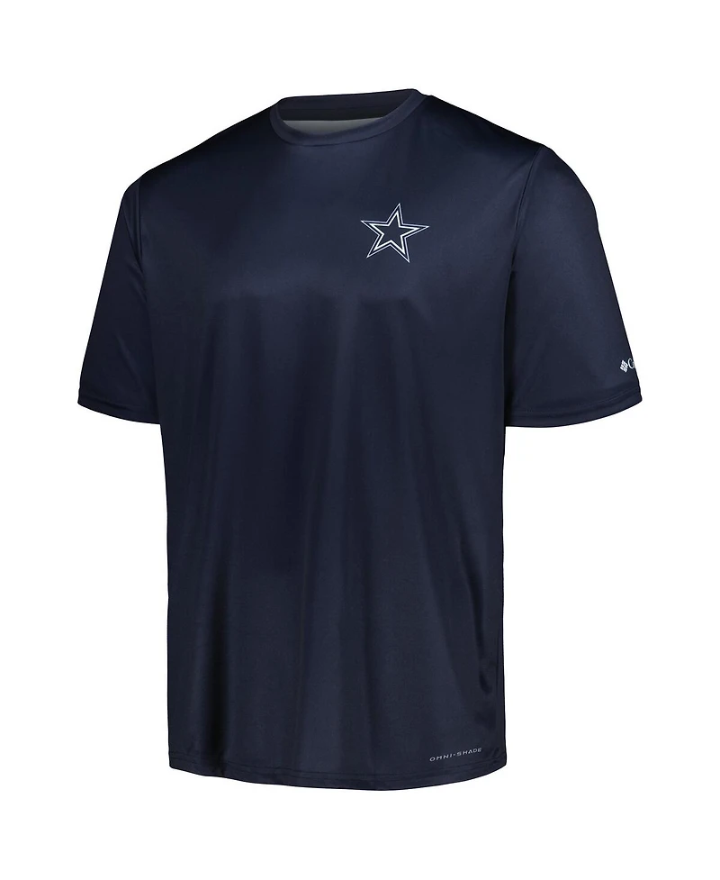 Columbia Men's Navy Dallas Cowboys Terminal Tackle Omni-Shade Texas T-Shirt