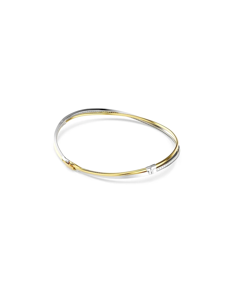 Swarovski Hyperbola Round Cut, White, Mixed Metal Finish Choker