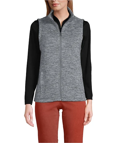 Lands' End Women's Sweater Fleece Vest
