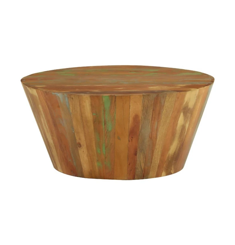 vidaXL Coffee Table 25.6"x12.2" Solid Reclaimed Wood