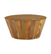 vidaXL Coffee Table 25.6"x12.2" Solid Reclaimed Wood